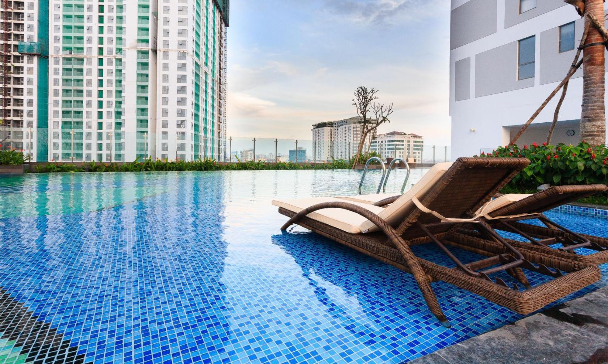 Min' Apartment - Rivergate Residence Downtown Bui Vien - Free Pool Ho-Chi-Minh-Stadt Exterior foto